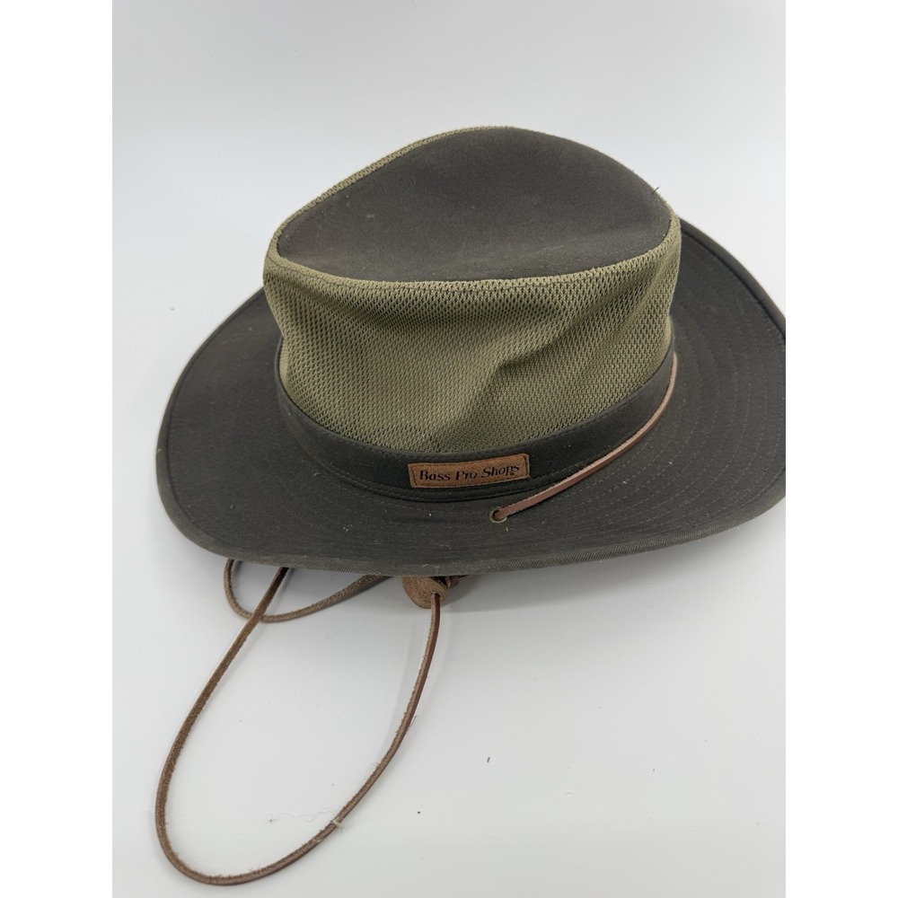 Bass Pro Shops Air Weave FEDORA HAT Wide Brim Safari Made USA Men's Size Large